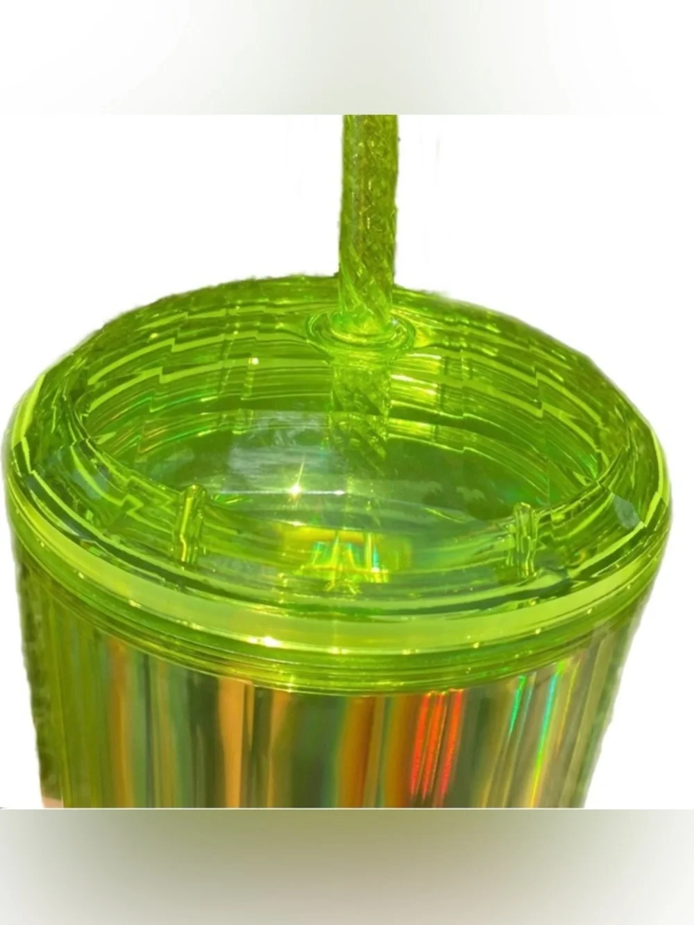 Starbucks Lime Iridescent Kaleidoscope Dome Tumbler 24oz 2023